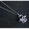 Swarovskis Maxi 목걸이 Collier 전체 패션 보석 이름 Bead 196a의 펜던트 목걸이 가디언 천사 2 컬러 크리스탈