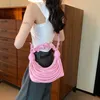 Kvinnor handväskor lyxiga botteg vene personlig och kreativ lyxens mode stickning knut kvinnors en axel handväska x2oguqkgy