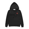 Sweats à capuche pour hommes Sweatshirts Sweats à capuche pour hommes 22s Designer Play Commes Jumpers Des Garcons Lettre Broderie Pull à manches longues Femmes Red Heart Loose Sweate