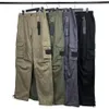 Pantalons pour hommes de qualité supérieure Designers Pantalons Patchs Lettres Hommes Femmes Zipper Track Pant Coton Casual Pantalon Cargo Streetwear B259b