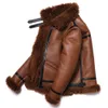 Giacca di lana shearling in pelliccia ecologica originale in pelle di pecore ecologica originale in pelle di pecore ecologica.