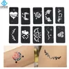 Outros suprimentos de maquiagem permanente OPHIR 50 PCS Airbrush Stencils 5 séries para pintura corporal Glitter Tatuagem temporária Folhas de modelo de henna _TA032AE 230907