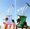 New 8inch Glass Beaker with dab rig bubbler glass bong water pipe with 14 mm joint oil burner
