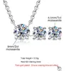 Pendant Necklaces Anujewel 2Ct Necklace 1Ct Earrings 925 Sterling Sier Jewelry Bridal Set Wholesale For Women 221109 Drop Delivery Pen Dhvlp