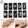 Outros suprimentos de maquiagem permanente OPHIR 50 PCS Airbrush Stencils 5 séries para pintura corporal Glitter Tatuagem temporária Folhas de modelo de henna _TA032AE 230907