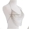 Autres Mode Femmes Brillant Corps Bijoux Collier Soutien-Gorge Y Bikini Accessoires 221008 Drop Livraison Dhkjc