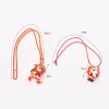 Christmas Light Up Flashing Necklace Decorations Children Glow up Cartoon Santa Claus Pendent Party LED toys Supplies CPA4603