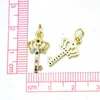 Pendanthalsband Micro-Pave Love Key Cross Anchor Decoration Diy Jewelry Making Gold Filling Necklace Exquisite