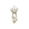 Takılar 5pcs Kraliçe Kraliçe Kelime Kadın Mücevherleri için Cazibe Zirkonya Pave Mektubu Kolye Bilezik Kız Kolye Aksesuar Handcraft 230908