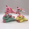 Wholesale cute rainbow horse plush toys Children's game playmate Holiday gift doll machine prizes