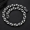 12mm Rvs Cubaanse Link Chain Gladde Ketting 18K Real Vergulde Volledige Zirkoon Sieraden Accessoires Voor mannen