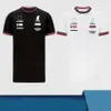 2-kolorowa f1-2021 Zespół wyścigowy sportowy T-shirt z krótkim rękawem poliestru szybkie suszanie można dostosować 266f