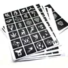 Other Permanent Makeup Supply 4pcsLot Body Art Reusable Sticker Stencils Book for Tattoo Painting Template Airbrush Glitter Pirate Stencil Set Album 230907