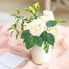 Dekorativa blommor 25st Rose Pink Silk Bouquet Artificial Bride Birthday Party Wedding Home Decoration Fake Faux Decor