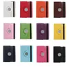 360 Degree Rotating Lichee PU Leather Case Stand Cover for iPad 10.2 10.5 10.9 Mini 123456 Air Air2 pro 9.7 Samsung Tab T510 T580 T590 T550