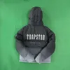 Męskie bluzy bluzy w dół parkas nowy trapstar gradient czarny szary high street marka mody para bawełniana sukienka trend delikatny