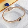 Klassisches Armband, modisch, für Damen und Herren, Armreif aus Edelstahl, Silber, vergoldet, Schmuck, Urlaubsgeschenk, Designer-Schmuck, Armband-Manschette