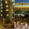 Garden Decorations Solar Star String Lights 8 Modes Twinkle Fairy Waterproof Garland For Outdoor Gardens Lawn Christmas Tree Fence Balcony Decor 230907