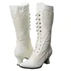 Bottes XPAY bottes à talons hauts femmes mode dentelle bout pointu chaussures mi-tube bottes femme confort chaussures taille 34-43 230907
