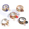 Beaded Bohemian Tassel Bracelet Wood Beads Pendant Bracelets 4Pcs/Set Drop Delivery Jewelry Dhgarden Dhooi