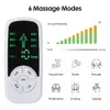 Bärbar Slim Equipment 6 -lägen EMS Electric Muscle Therapy Stimulator TENS UNIT Machine Meridian PhysioTherapy Pulse Abdominal Prostate Body Massager 230908