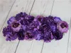 Decorative Flowers SPR Purple High Quality 10pcs/lot Wedding Flower Wall Stage Backdrop Wholesale Artificial Table Centerpiece