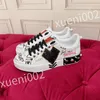 Nieuwe Hot Casual Schoenen Echt Leer Witte Sneakers Mode Decoratie Skateboard Schoenen Mannen Vrouwen maat 35-45 fd221004