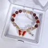 Pulseras con dijes Anime Tighnari Nahida Hu Tao Pulsera para mujer Genshin Pulseras de impacto Mujer Moda Cosplay Cadena de cristal Brazaletes Regalos Brazalete 230907