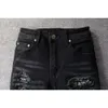 Purple Demin 669 Mens Shorts Jeans Amiirii High Mens Street Street Black Fashion Wear Jean 2024 2IQ8