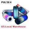 Pulse 4 Portable Bluetooth Speaker Waterproof Colorful Lighting Wireless Speakers Local Warehouse