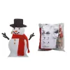 Nouveau bois imitation noël bonhomme de neige habiller ensemble accessoires famille bonhomme de neige Kit jouet cadeaux 908