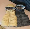 Детский пуховик с капюшоном, детский дизайнерское пальто, детские толстовки, жилет для малышей, зимняя куртка, двусторонняя носочная толстая теплая верхняя одежда, классический клетчатый дизайн