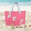 Peças de sapato acessórios saco encantos compatíveis com bogg inserir letras decorativas do alfabeto para personalizar sua praia tote borracha l otxp2