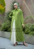 Casual Dresses Women's Clothing Middle East Arab Malay Indonesian Pleated Dress Muslim Robe Elegant Vestidos Vetement Femme Ropa Mujer