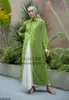 Casual Jurken Dameskleding Midden-Oosten Arabische Maleis Indonesische Geplooide Jurk Moslim Gewaad Elegante Vestidos Vetement Femme Ropa Mujer