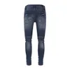 Fit demin amiirii paarse casual zwarte jeans heren mode mager skinny blauw jean 2024 lokd