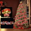 Kerstversiering Lint Fairy Licht Decoratie DIY Strikken String Boom Ornamenten Voor Thuis Xmas Decor Jaar Navidad 230907