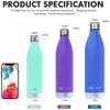 Water Bottles ZOUNICH 500ml DoubleWall Insulated Vacuum Flask Stainless Steel Bottle for Sport Portable Thermos 230907