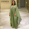 Plus size Dresses Muslim Robes Ladies Abaya African Dresses for Women Summer Chiffon Pearl Long Maxi Dress Traditional Clothing Plus Size 230907