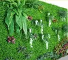 Plantas de suspensão de vegetação floral falsa vegetação artificial pendurado plantas de grama de samambaia planta de parede verde seda artificial plantas de hedge grande 230907