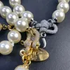 Version Empress Dowager Planet Diamond Horseshoe Pearl Necklace Saturn High Luxury Women's Clavicle Chain