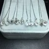 Strand Natural Herkimer Diamond Women Long Linear Chain Dangle Ear Line Threader Earrings Fashion Jewelry Tassel Drop