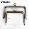 10st Deepeel 11 13CM Reliëf Metalen Vierkante Tas Handvatten Naaibeugels Portemonnee Frame Kus Sluiting Bagage Hardware DIY Accessoire 2203231N