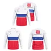 Новая самая продаваемая футболка F1 Team, мужской быстросохнущий гоночный костюм для отдыха с длинными рукавами и круглым вырезом, плюс размер по индивидуальному заказу