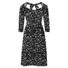 Casual jurken muzieknoten jurk dames zwart en wit straatstijl mooi met strik zomer oversized kleding