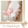 ギフトセットセリムートカトゥンドゥアシシuntuk bayi kartu tonggak baru lahir mainan kerincingan rajut kotak hadiah perlengkapan mandi properti fotografi lahir 230907