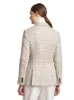 Womens Coats Winter kiton Beige Check Double-breasted Suits