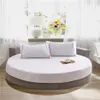 el Round Bedding Fitted Bed sheet with Elastic band romantic Themed el Round Mattress Cover Diameter 200cm-220cm 201113267S