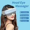 Olho massageador inteligente airbag amassar pressão de ar cabeça massagem vibração compressa bluetooth música cuidados máscara bolsa rugas 230908