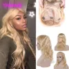 Indian Virgin Hair Lace Front Wig 10-32inch 613# Color Body Wave Wigs Blonde Human Hair Whole294k